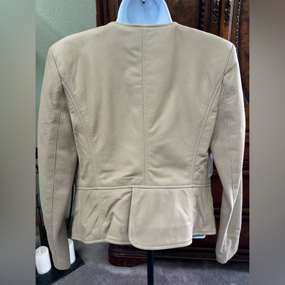 🆕 Halogen | Leather Jacket Size XSP - Picture 2 of 11